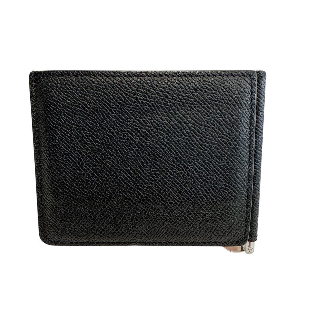 美品　マルジェラ　マネークリップ　4ステッチ　カードケース　ブラック　レザー