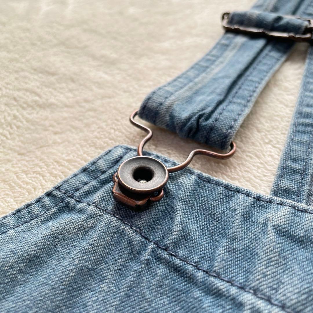 チマラ　オーバーオール　デニム　サロペット　インディゴ　ダメージ