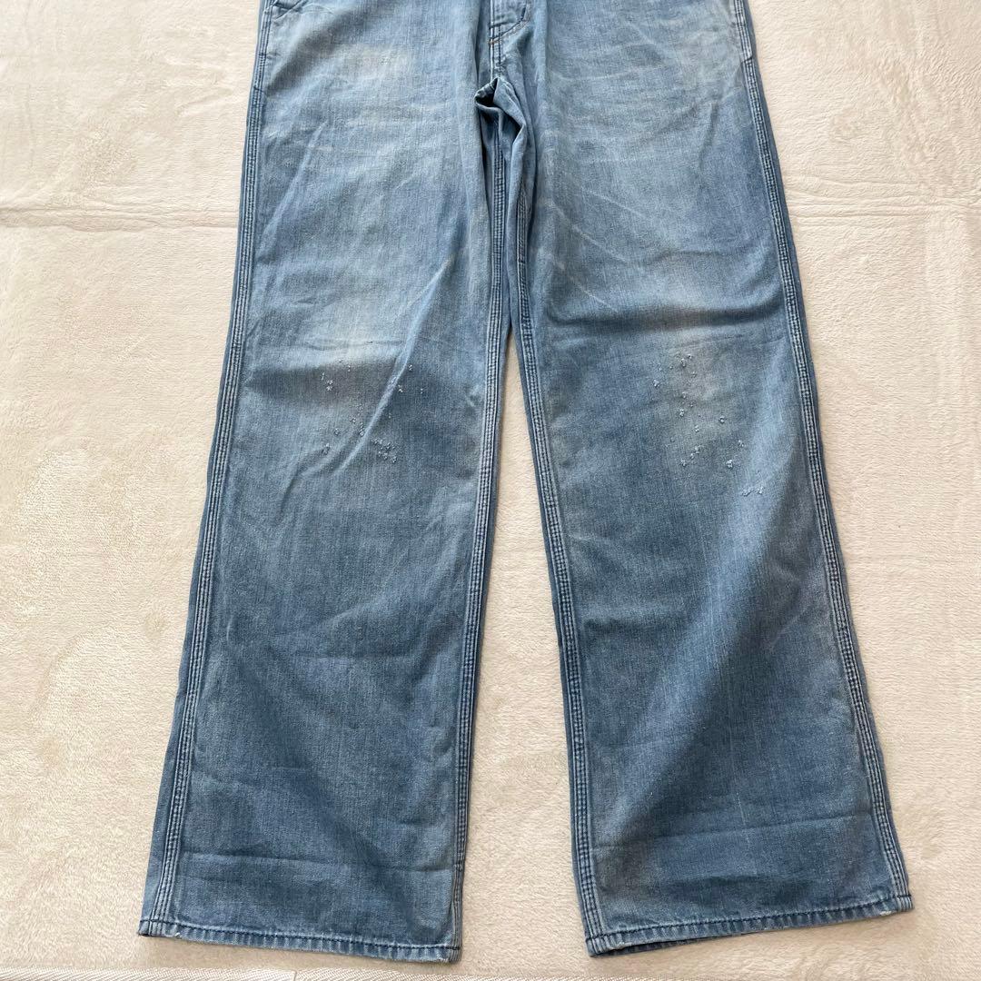 チマラ　オーバーオール　デニム　サロペット　インディゴ　ダメージ