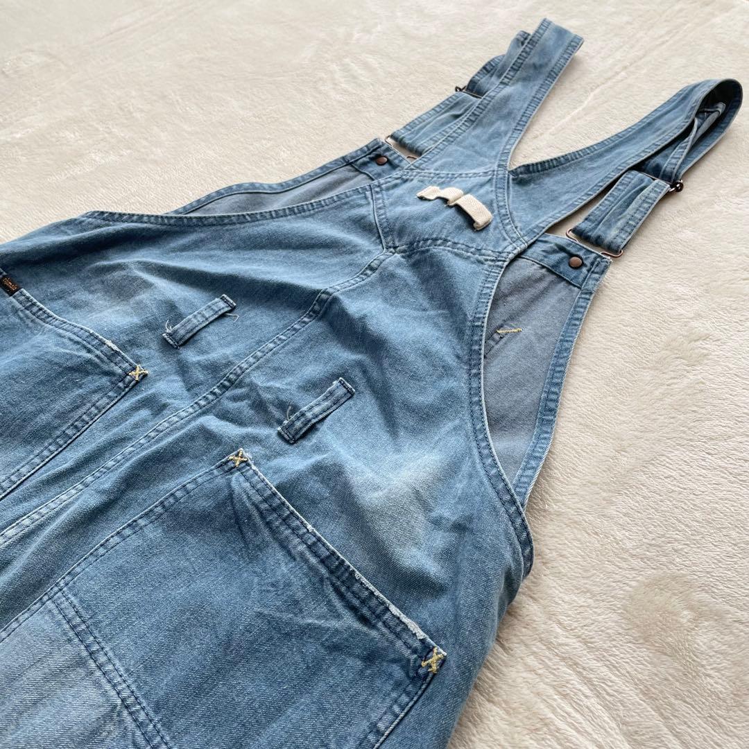 チマラ　オーバーオール　デニム　サロペット　インディゴ　ダメージ