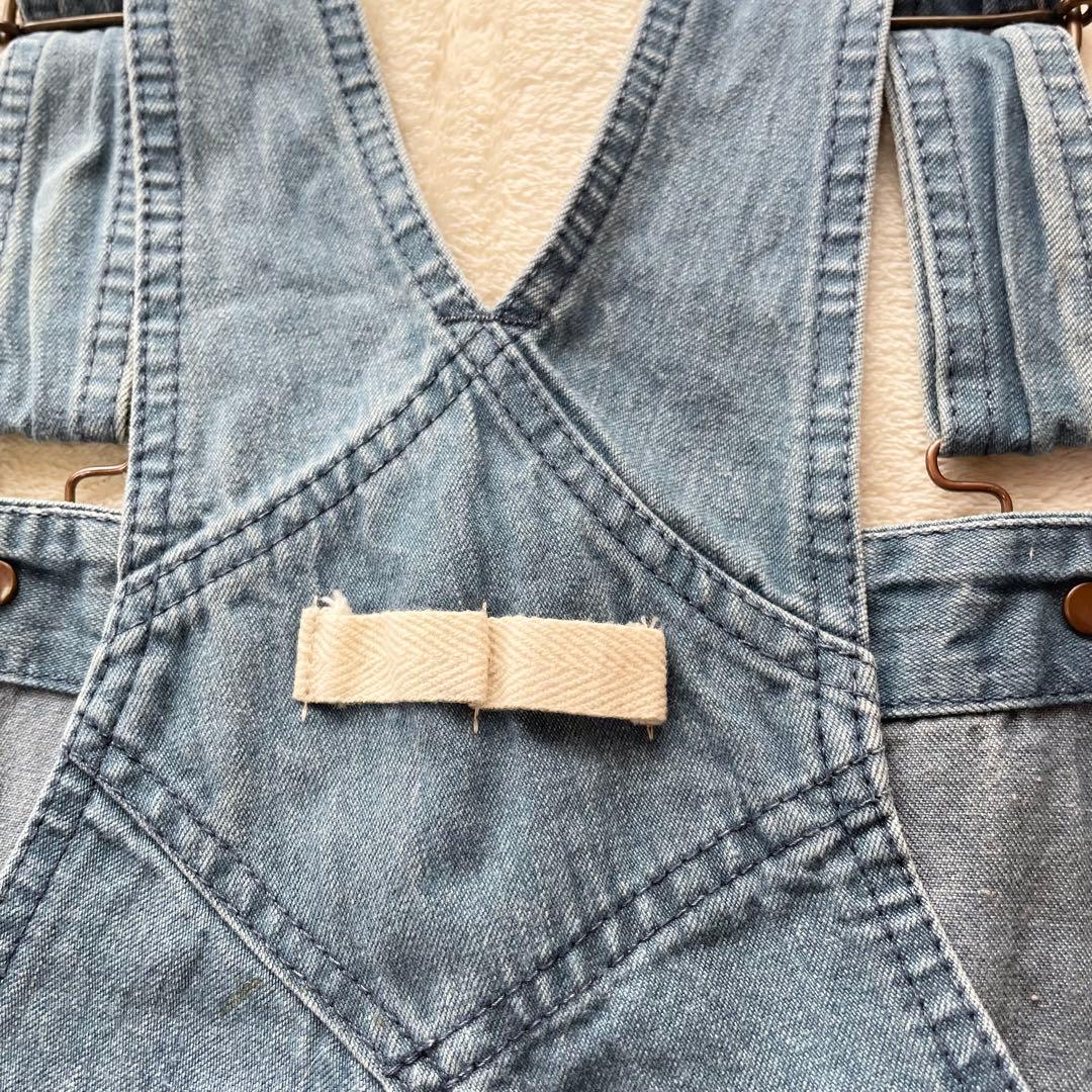 チマラ　オーバーオール　デニム　サロペット　インディゴ　ダメージ