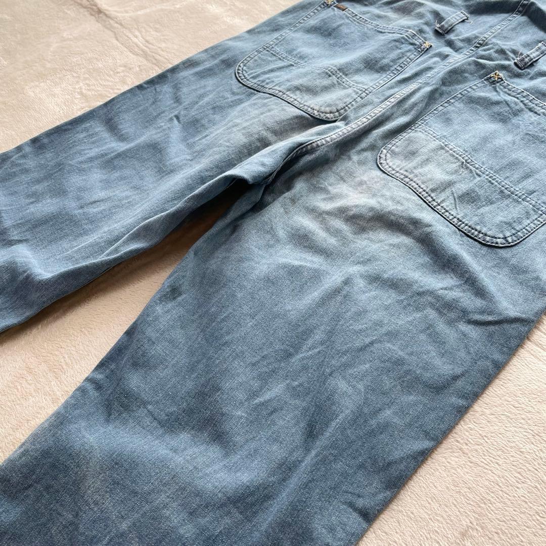 チマラ　オーバーオール　デニム　サロペット　インディゴ　ダメージ