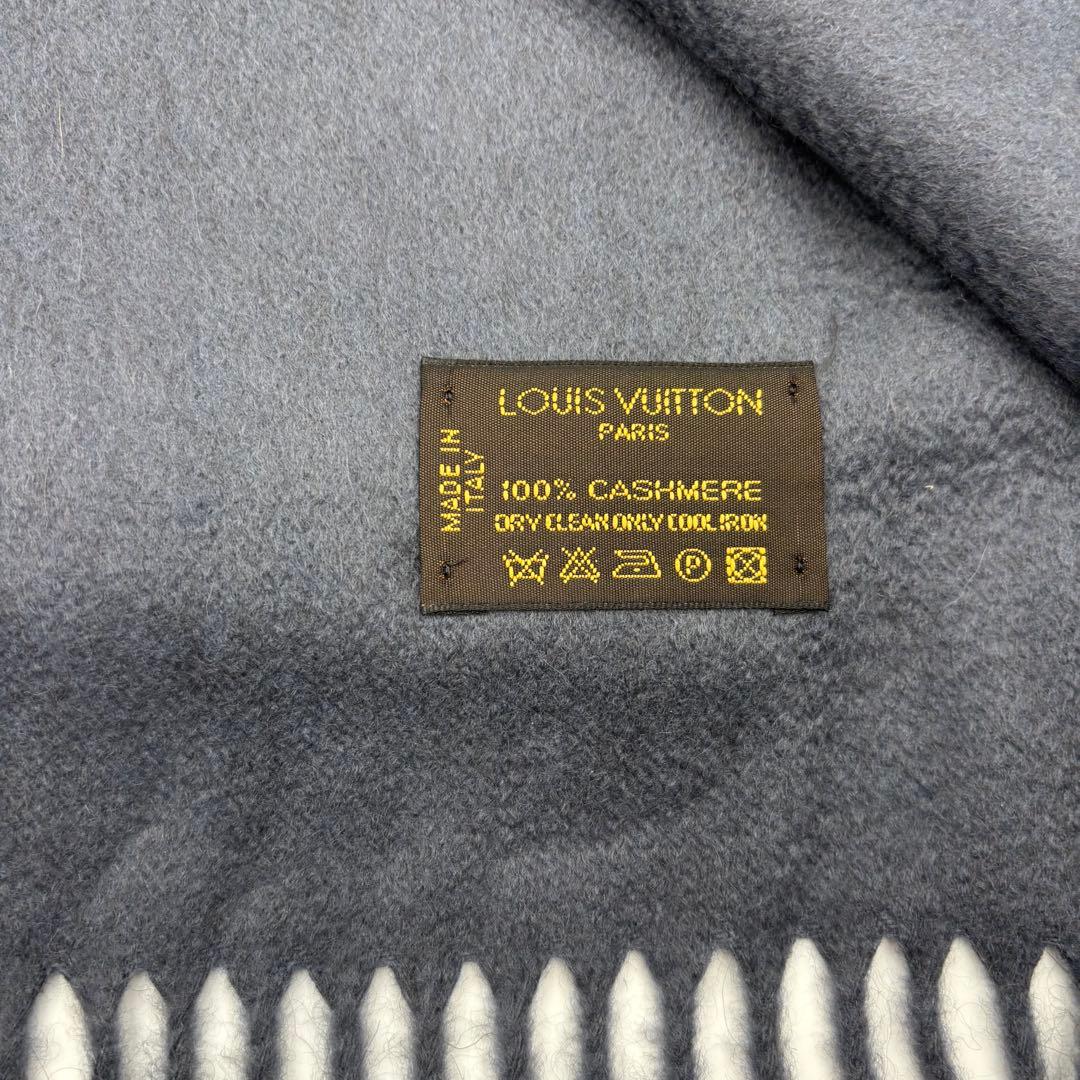 ✨箱付き極美品✨LOUIS VUITTON グレー マフラー 100%カシミヤ