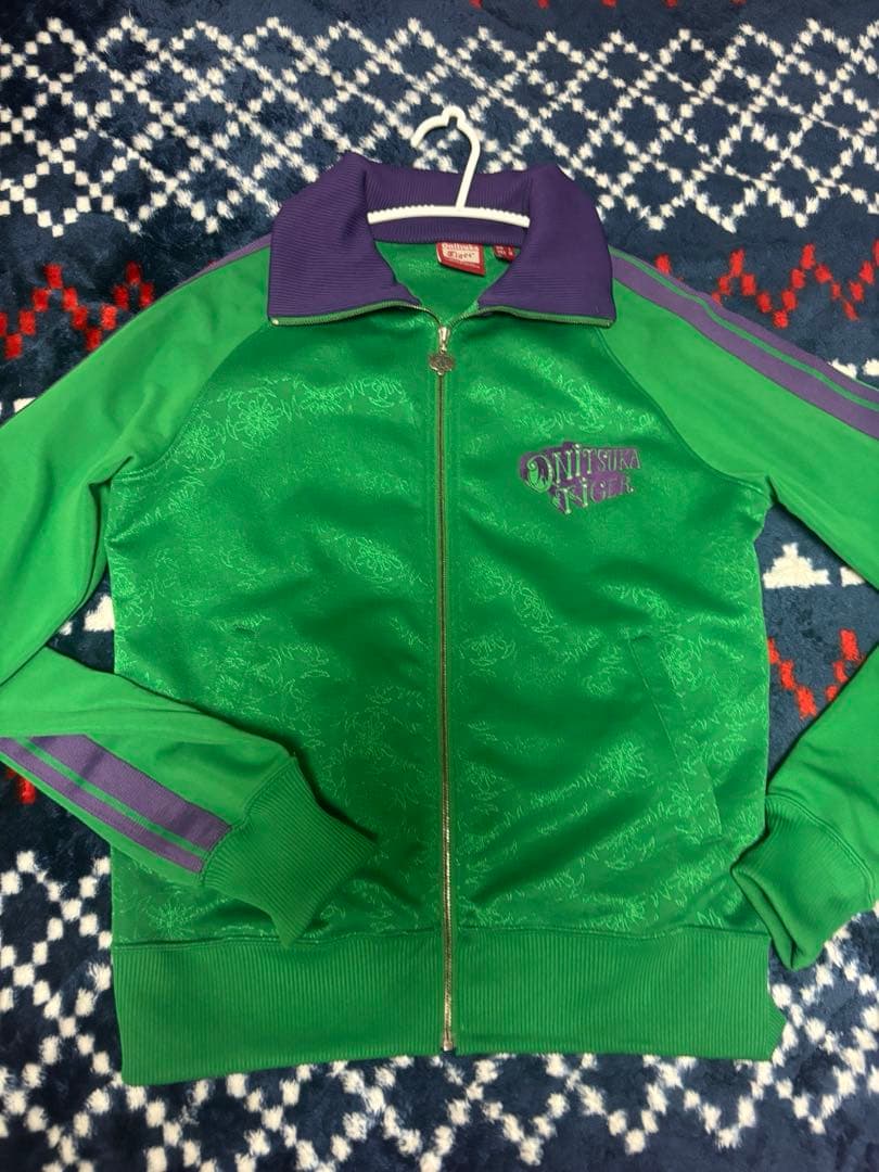 値下オニツカタイガー　トラックジャケット　ジャージ　グリーン
