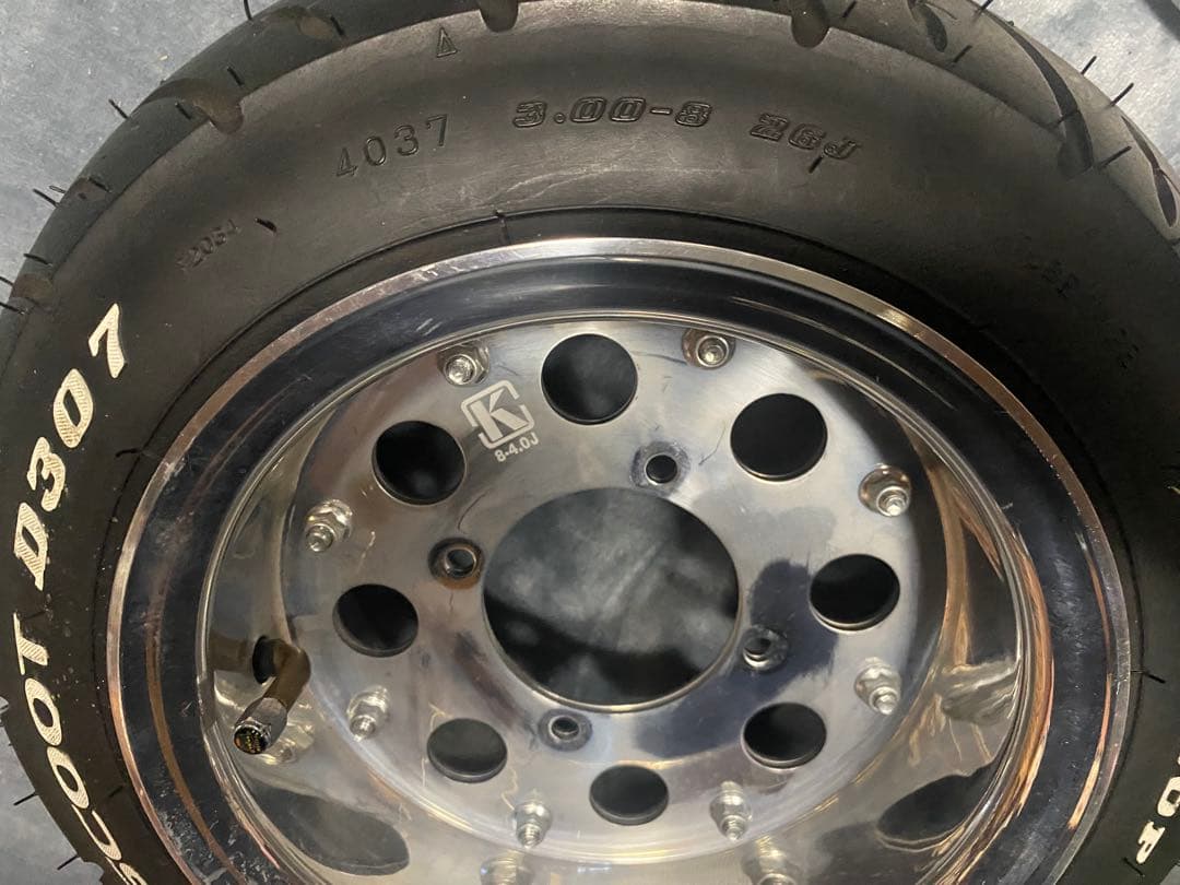 ホンダモンキーゴリラケップスピード8インチ4j 5.5jホイールタイヤ付き2本