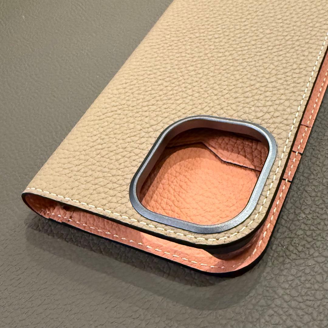 ボナベンチュラ/BONAVENTURA iPhone16 グレージュxコーラル