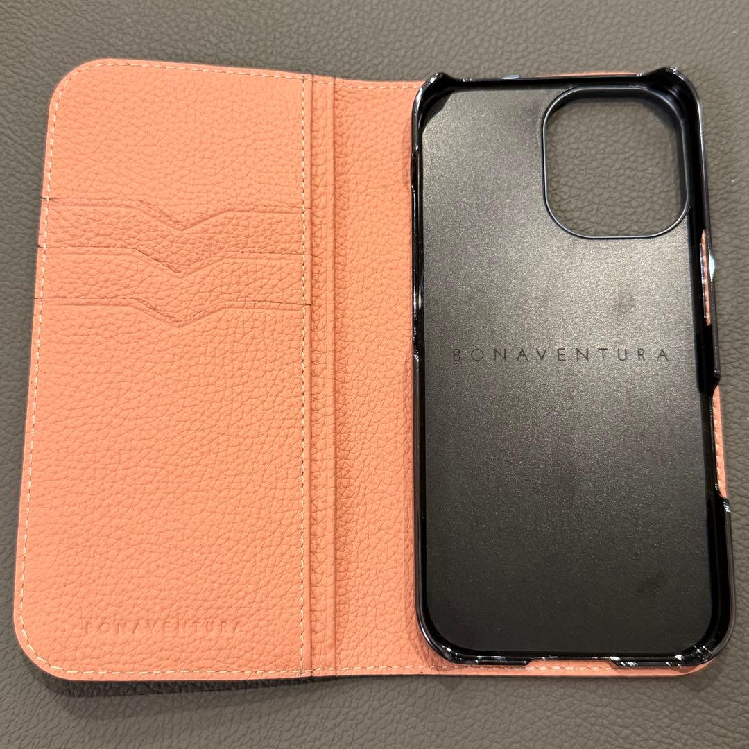 ボナベンチュラ/BONAVENTURA iPhone16 グレージュxコーラル