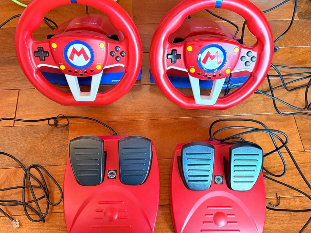 マリオカート8 デラックス トレーシングホイール　hori ソフト　セット