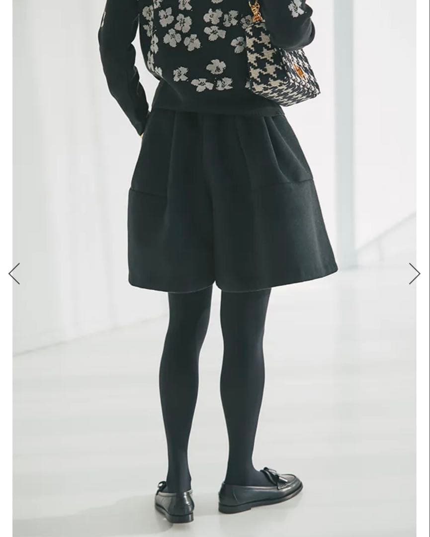 ハイウエストフレアキュロット(ブラック)Mサイズ