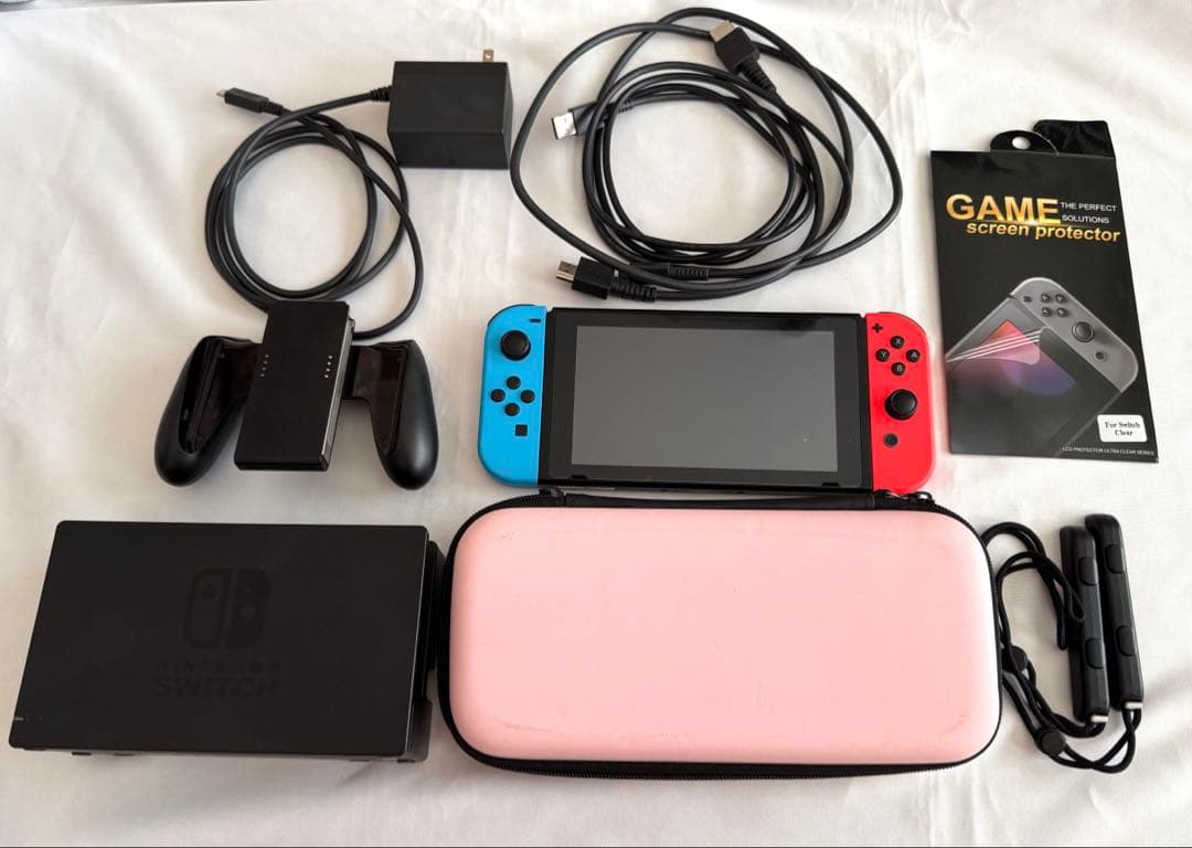 【SD付】Nintendo Switch ネオンレッド/ネオンブルー 本体