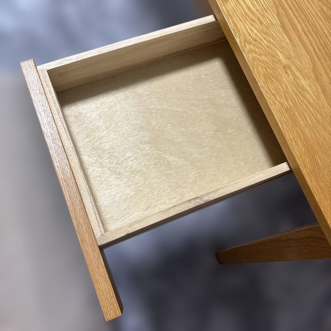 無印良品 木製 デスク 無垢材・オーク材　引き出し付き 学習机　⭐️値下げ依頼歓迎