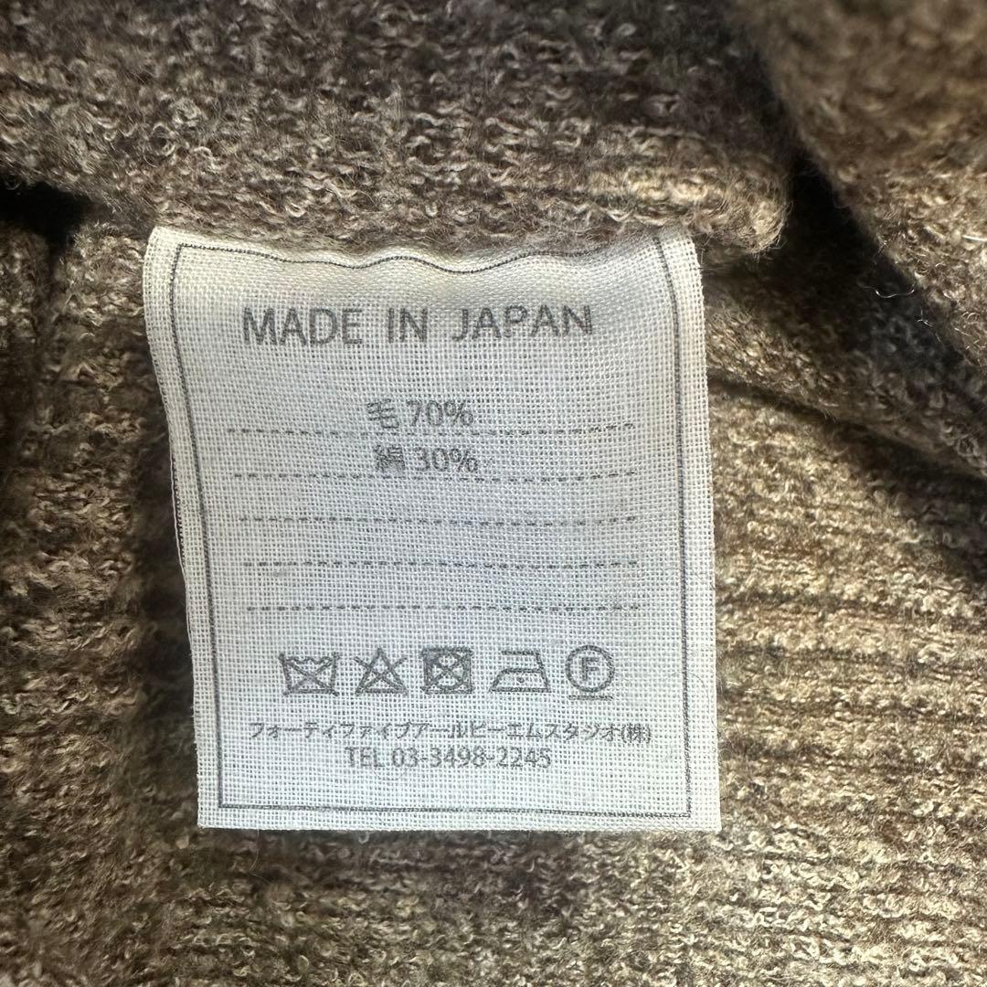 【美品】45R ジャージフラノ　ワンピース　現行　ウール　チェック　厚地