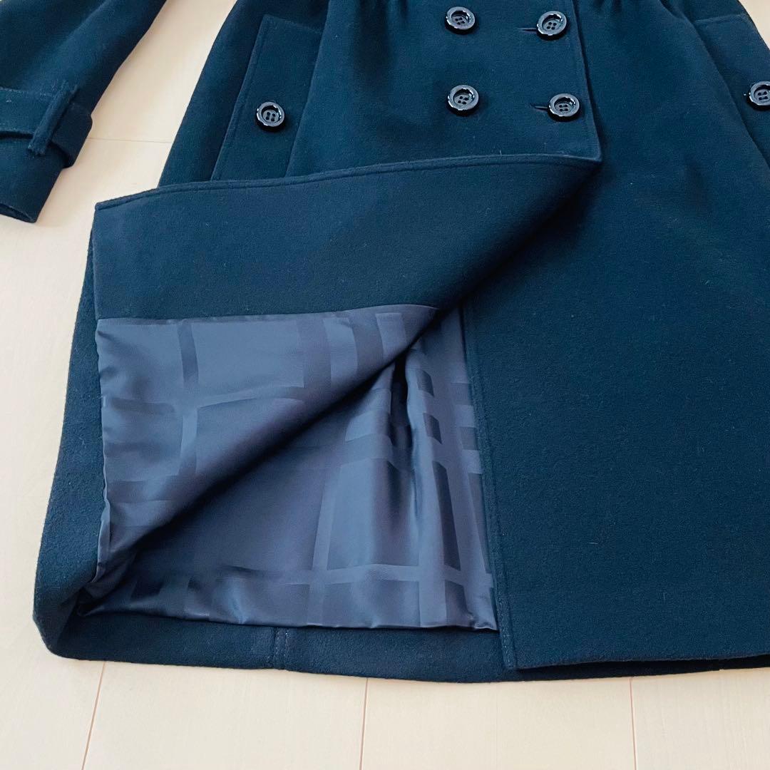 【極美品】Burberry　バーバリー　フォックスファーコート　ブラック38