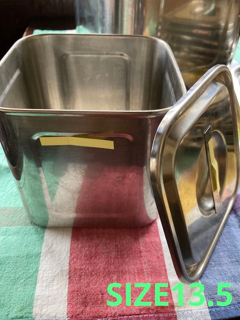 角　深型キッチンポット　8点セット蓋付き