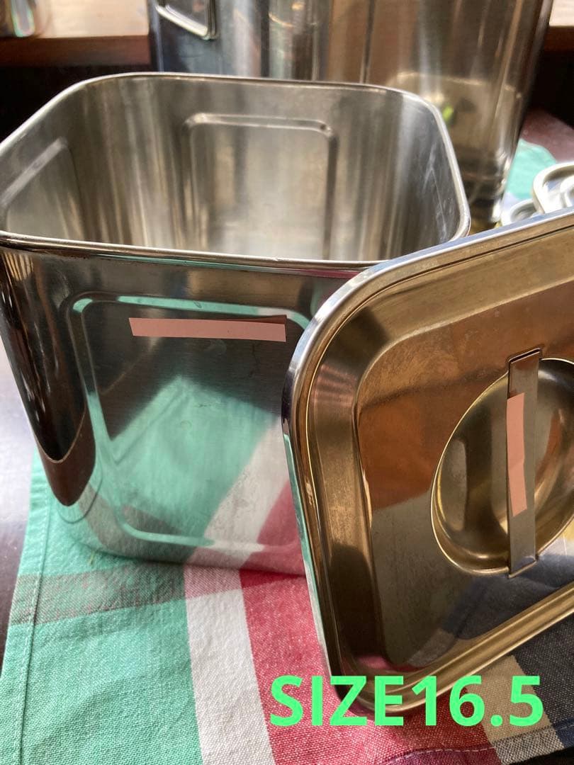 角　深型キッチンポット　8点セット蓋付き