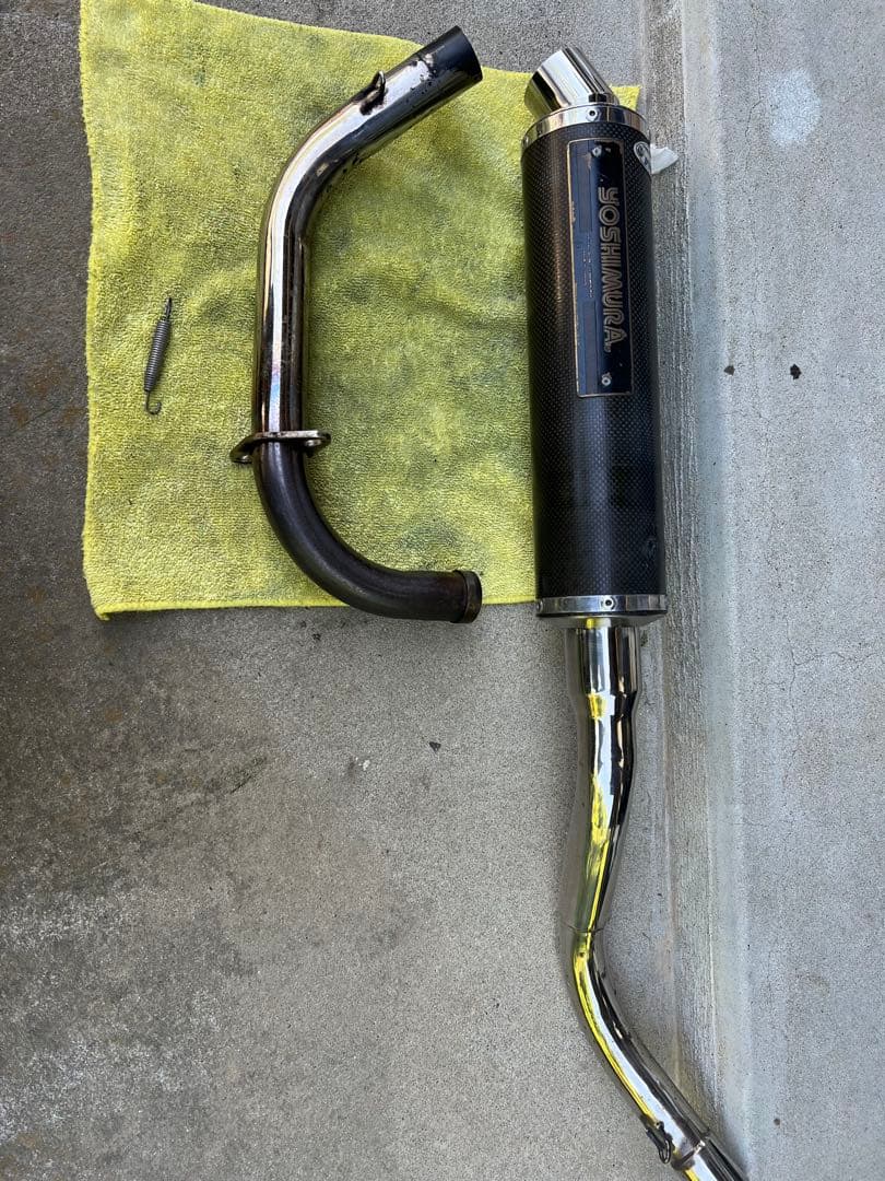 エイプ50　YOSHIMURA 機械曲げカーボンマフラー本体