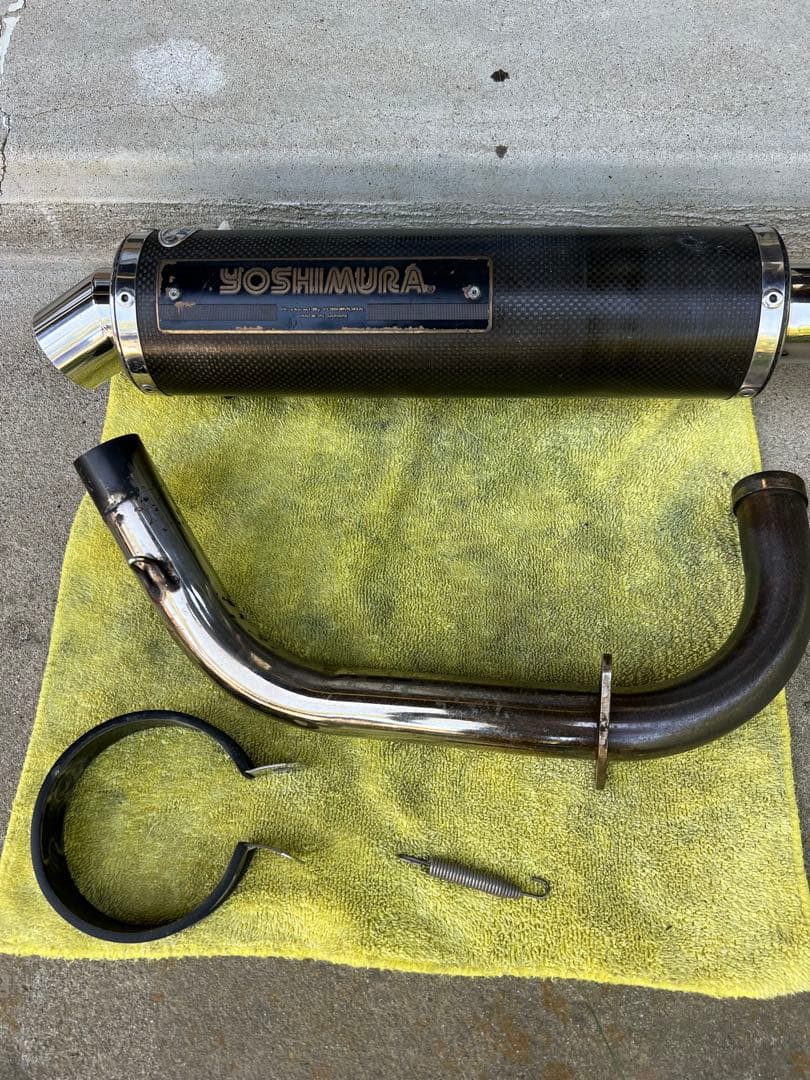 エイプ50　YOSHIMURA 機械曲げカーボンマフラー本体