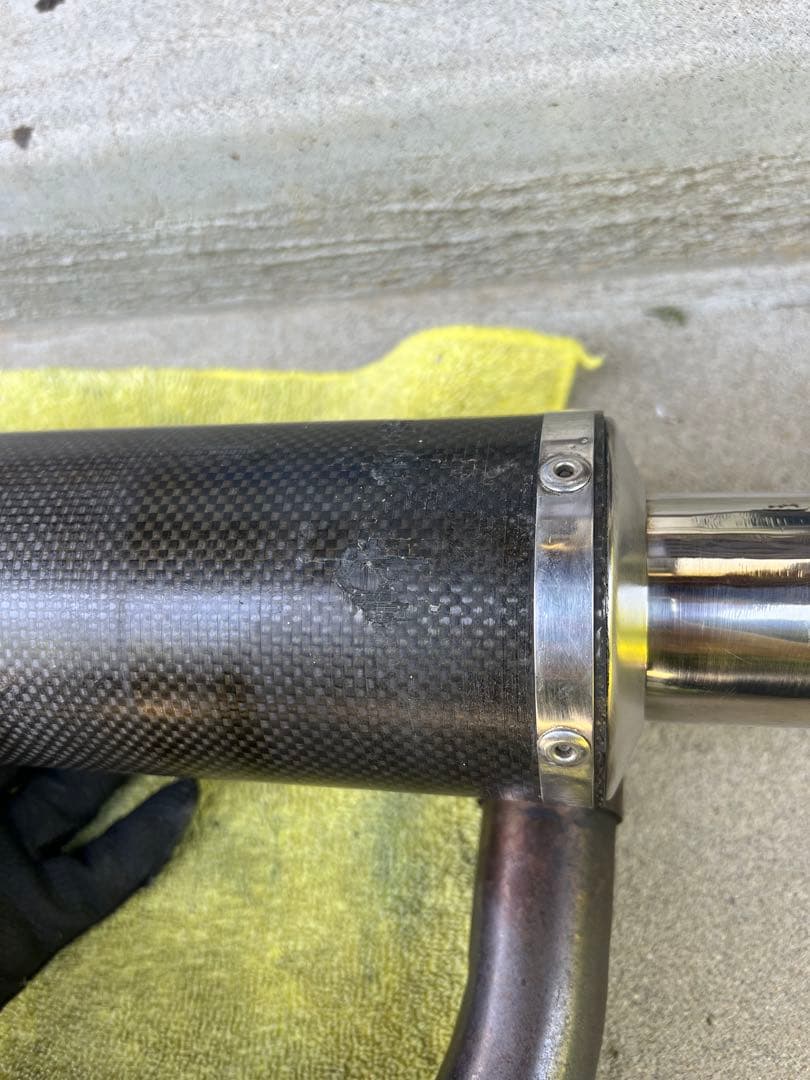 エイプ50　YOSHIMURA 機械曲げカーボンマフラー本体