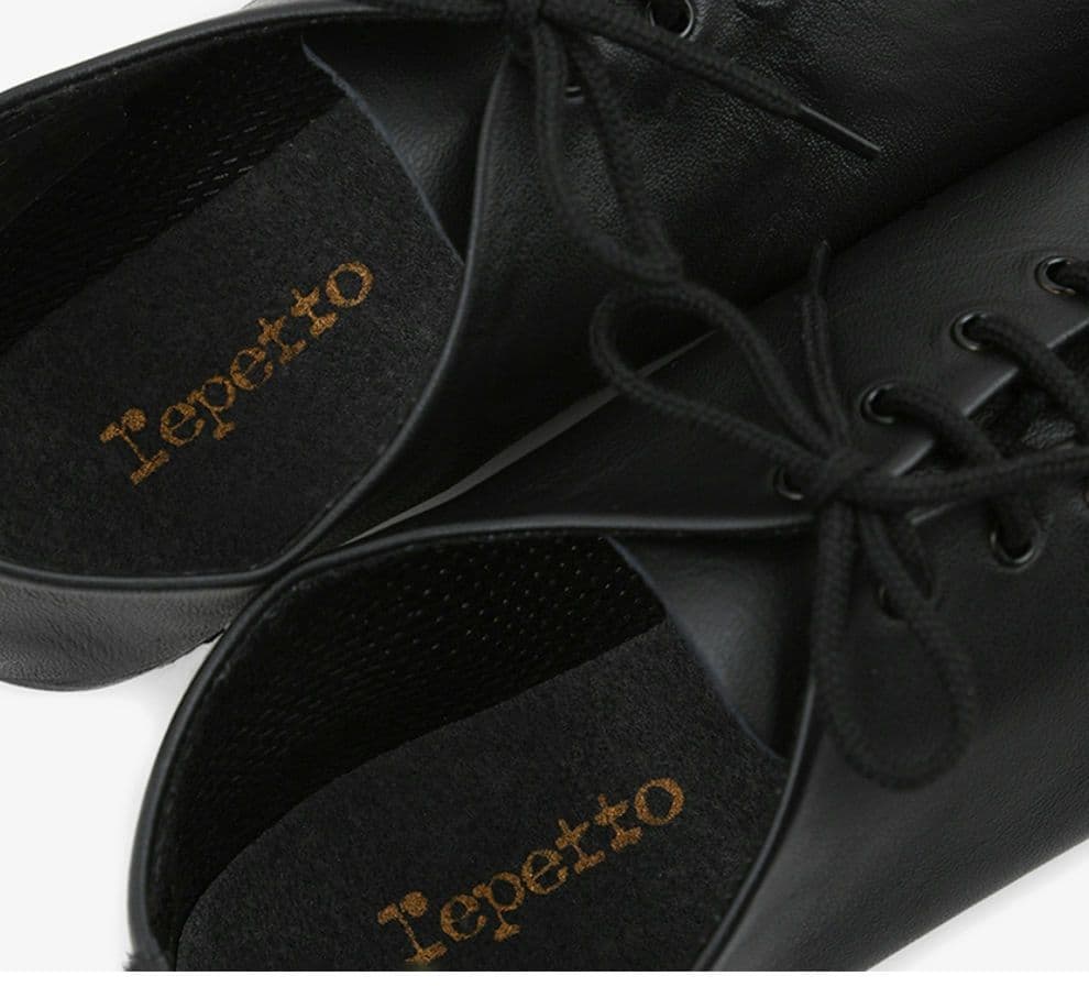 新品未使用　値下　repetto　レペット　JAZZ　ジャズ　ブラック　レザー黒