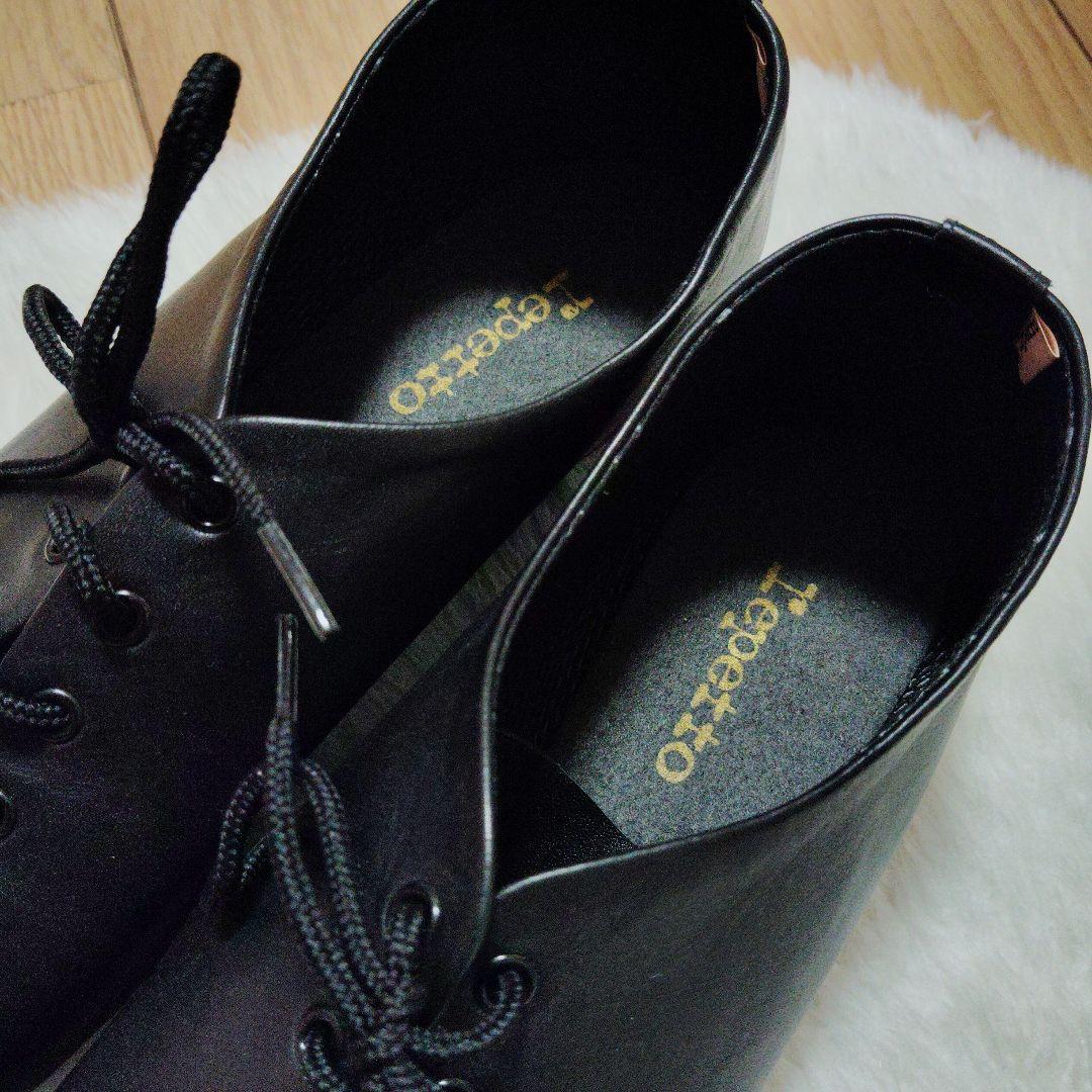 新品未使用　値下　repetto　レペット　JAZZ　ジャズ　ブラック　レザー黒