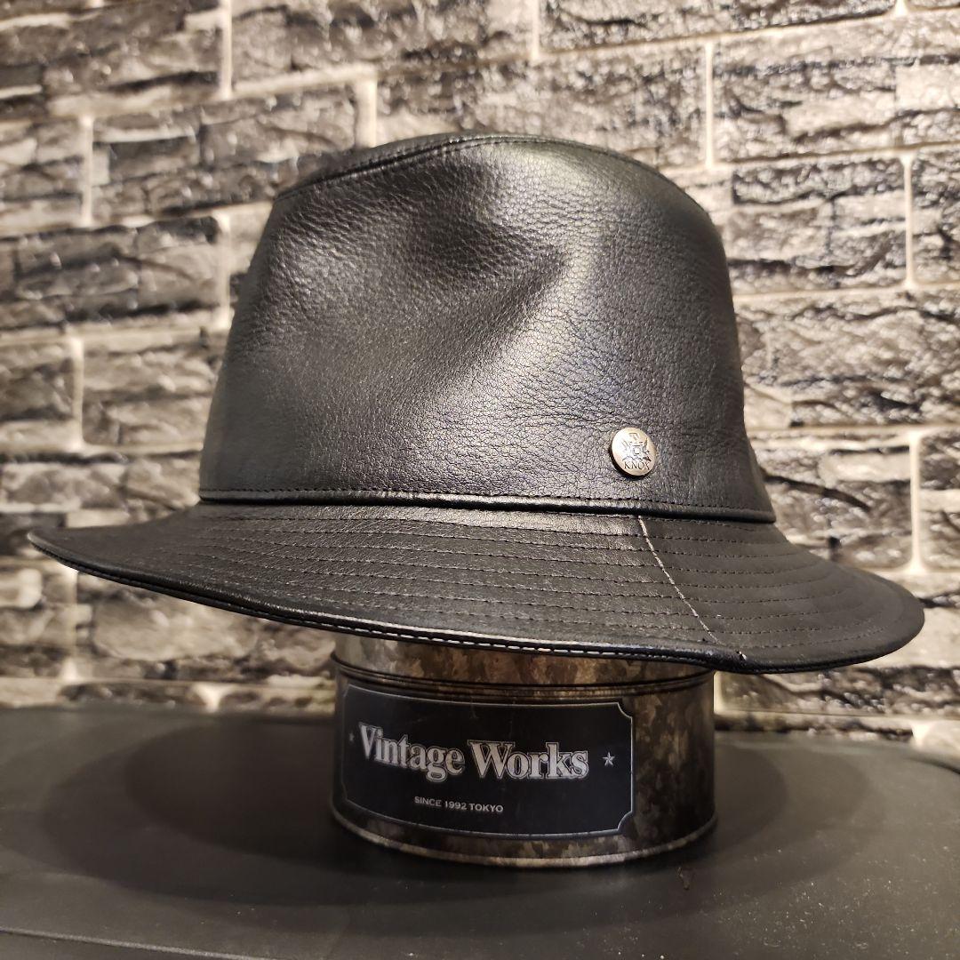 【極美品】CA4LA × KNOX 本革 レザーハット　サイズ調整可能