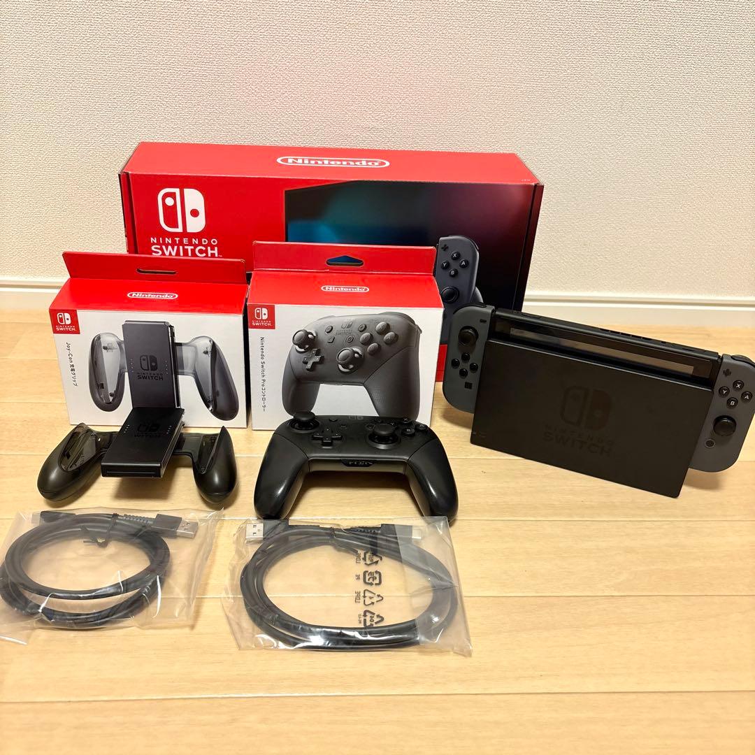 Nintendo Switch 本体+プロコン+ Joy-con充電グリップ