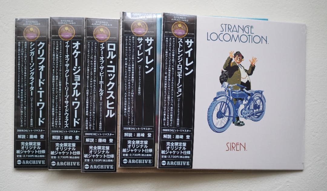 ロル・コックスヒル　サイレン　日本盤紙ジャケCD　５枚　ダンデライオンBOX