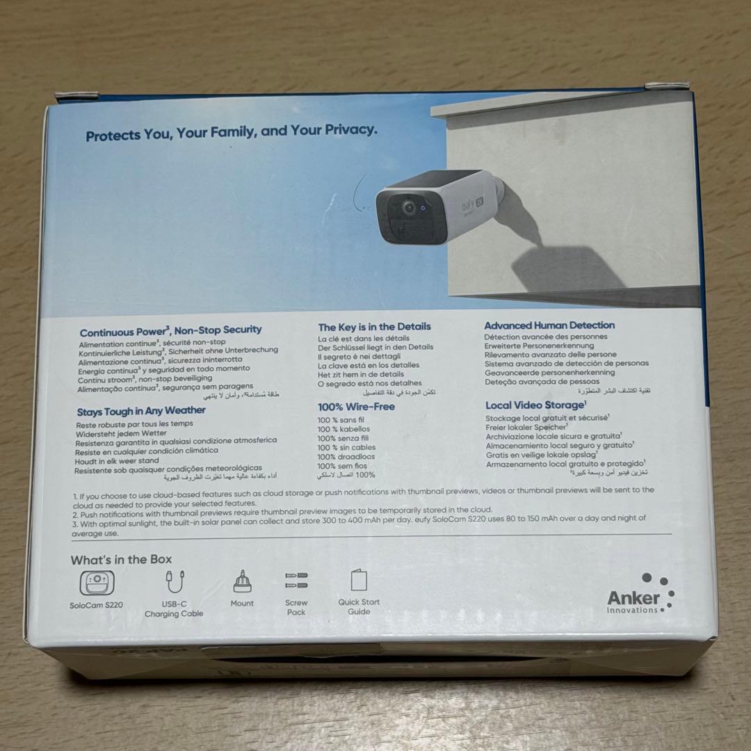 【アウトレット品】eufy Security SoloCam S220