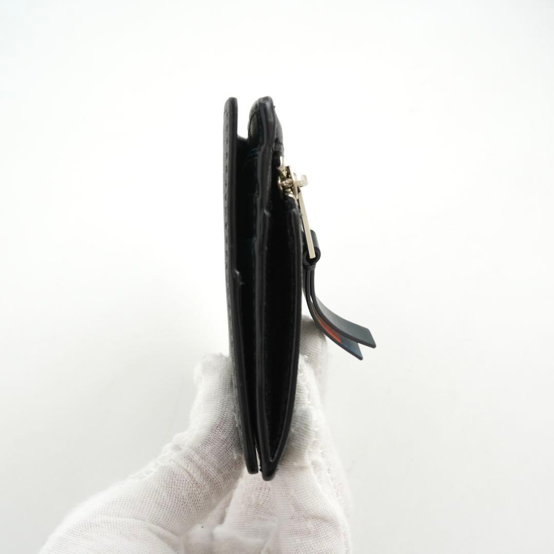 未使用に近い・付属品完備　ポールスミス　マネークリップ　マルチカラー　レザー　黒