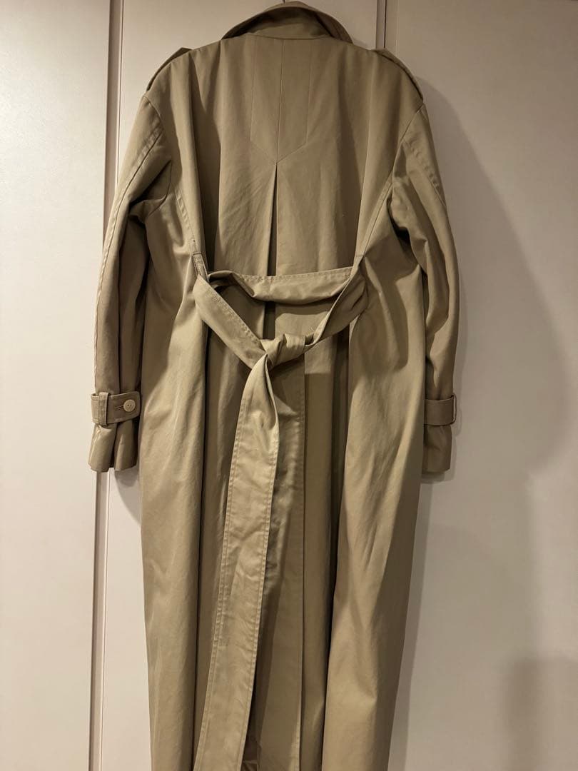 ポルテデブトン/ベージュ トレンチコート ウエストベルト付き