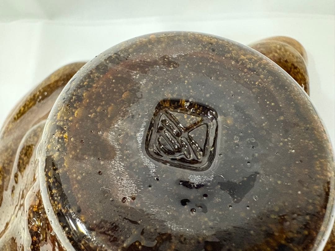 【稲嶺盛吉】琉球ガラス　皿（貝）⑥