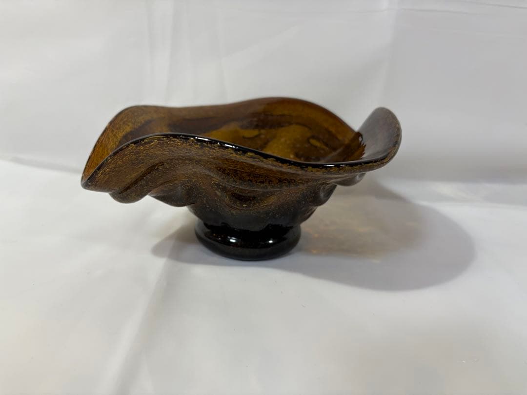 【稲嶺盛吉】琉球ガラス　皿（貝）⑥