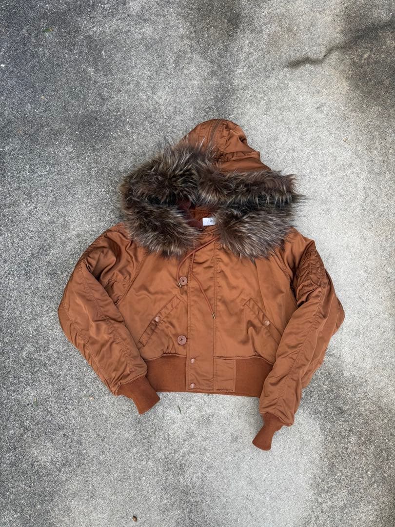 ら*価様 AZUL BY MOUSSY 00s N2Bフライト　ファー　短丈　y