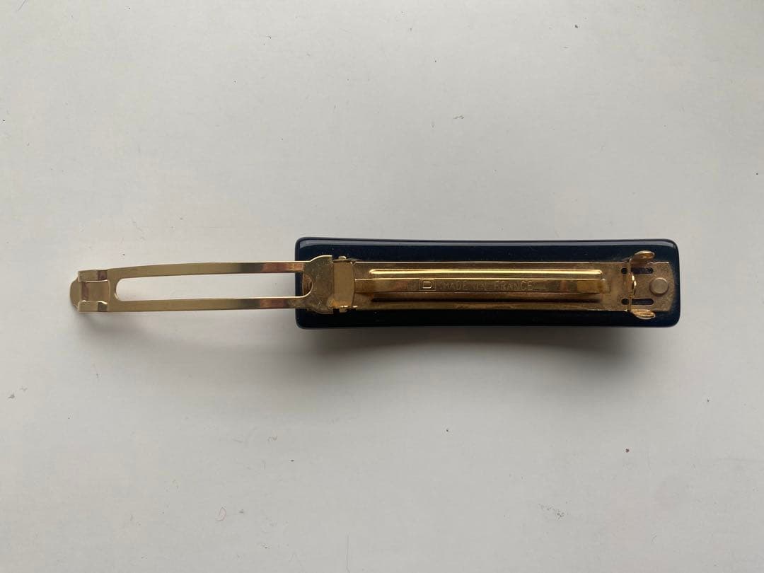 LOUIS VUITTON ルイヴィトン バレッタ 髪飾り ブラック ゴールド