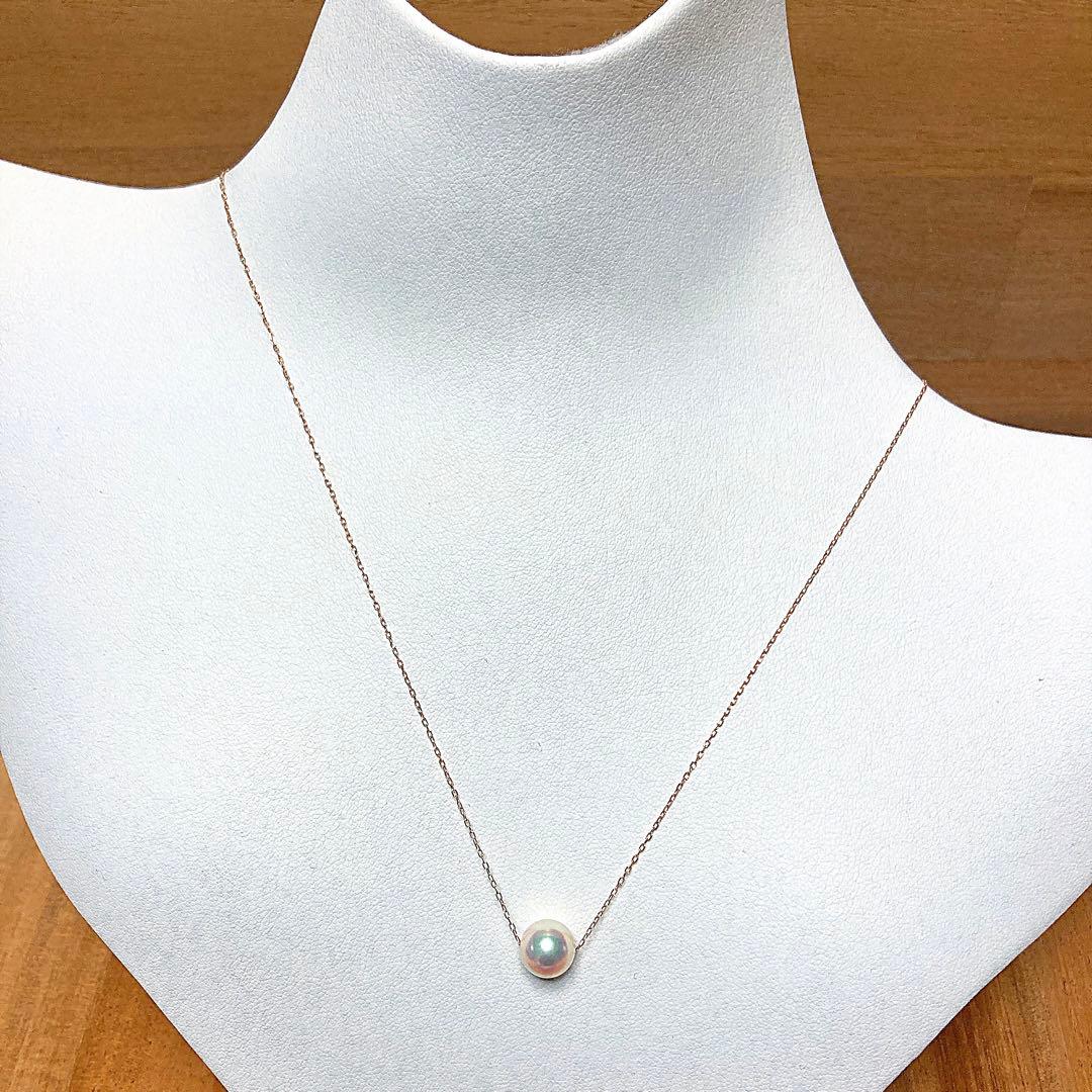 【新品・百貨店商品／総本店】1746天女級のテリ最強8.0-8.5mmK10PG