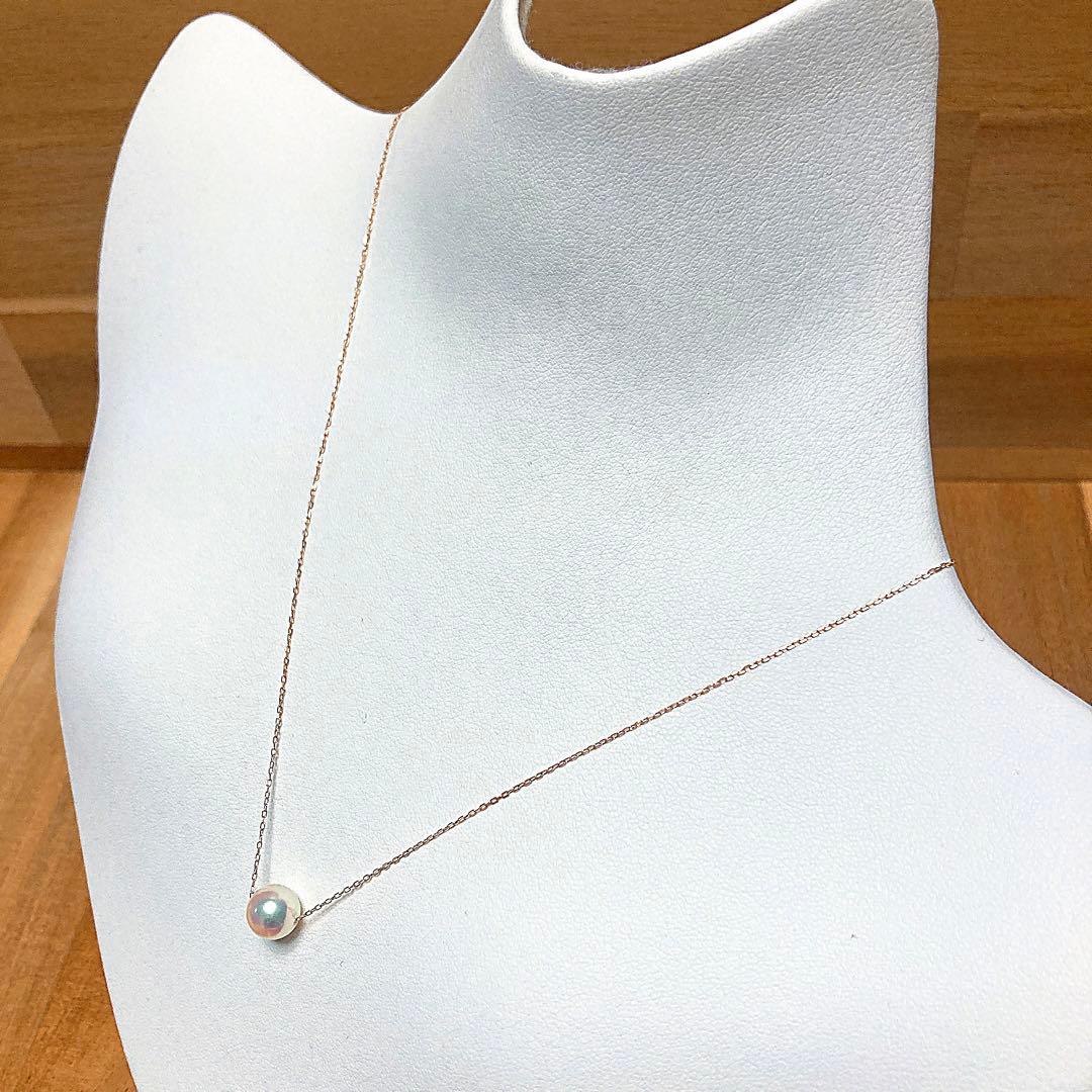 【新品・百貨店商品／総本店】1746天女級のテリ最強8.0-8.5mmK10PG