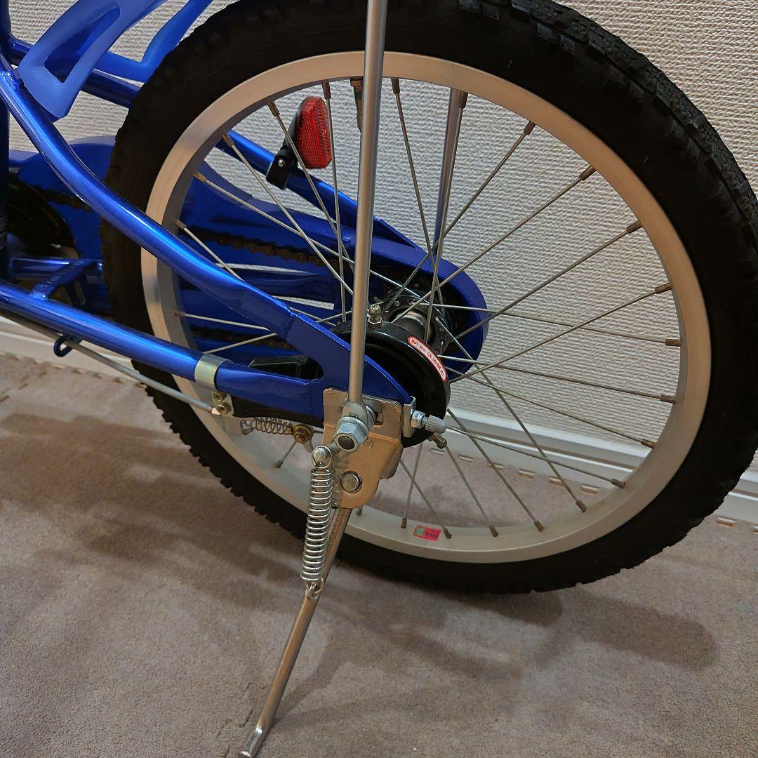 【中古】キッズ自転車　ブリヂストン　エコキッズスポーツ ブルー18型補助輪付き
