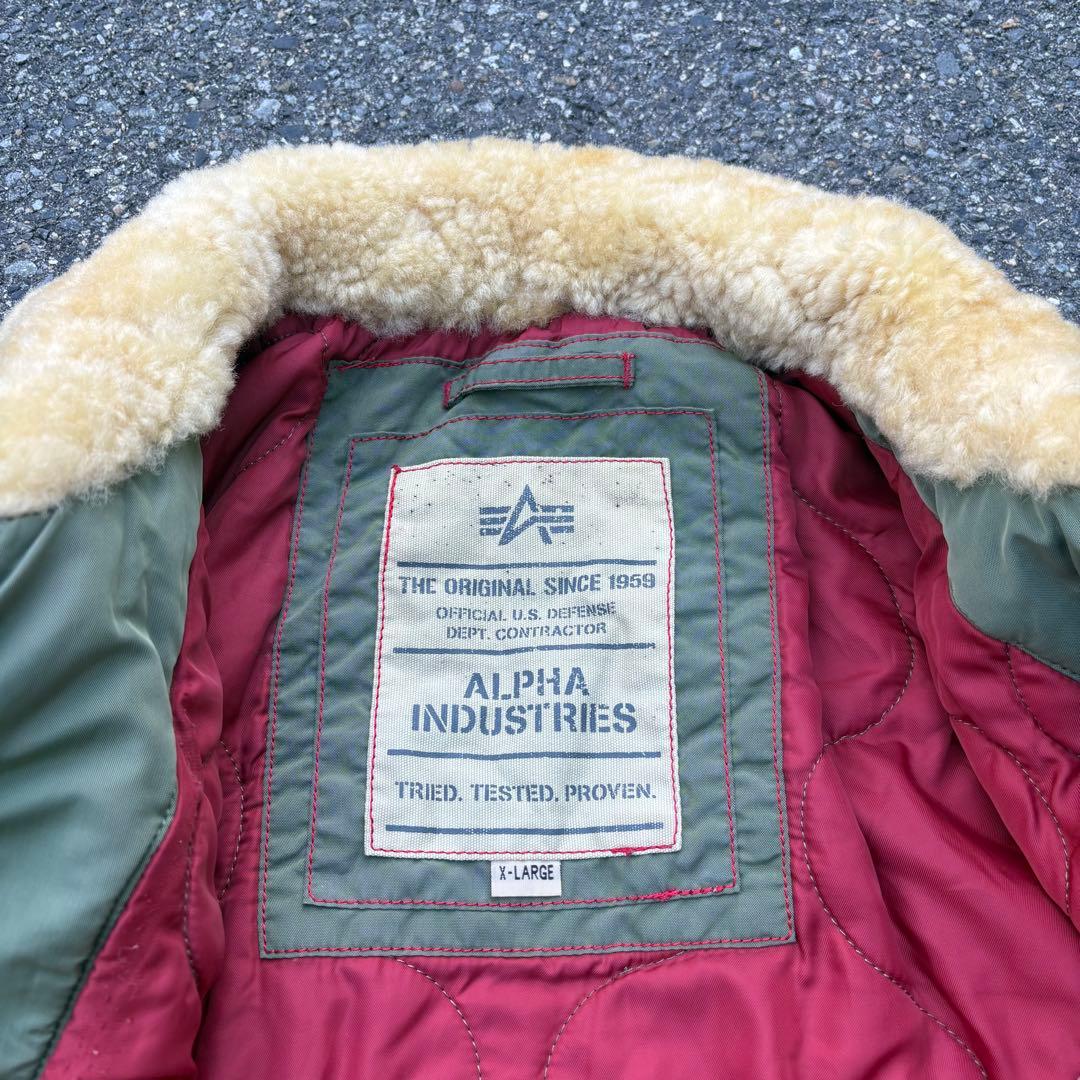 チ*イ様 00s ALPHA B-15D MA-1 フライトジャケット ボア襟
