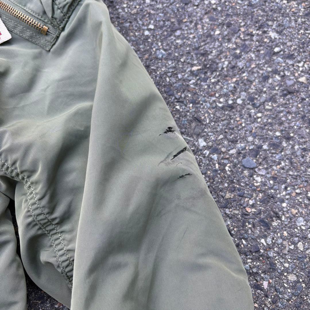 チ*イ様 00s ALPHA B-15D MA-1 フライトジャケット ボア襟