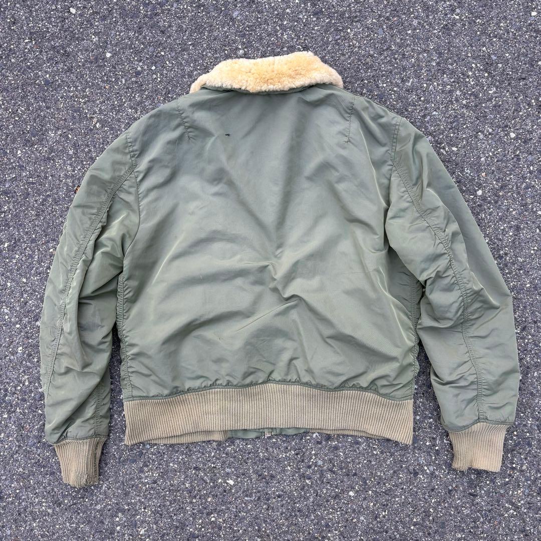 チ*イ様 00s ALPHA B-15D MA-1 フライトジャケット ボア襟