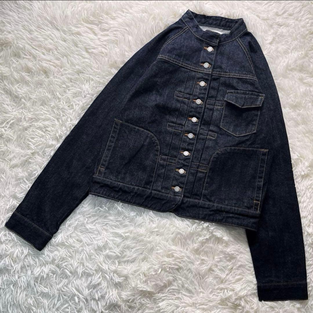 美品✨️si-si-si comfort スタンドカラー デニムジャケット M