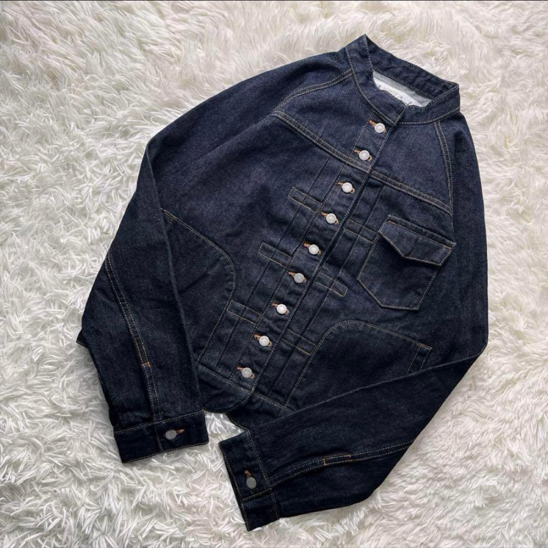 美品✨️si-si-si comfort スタンドカラー デニムジャケット M