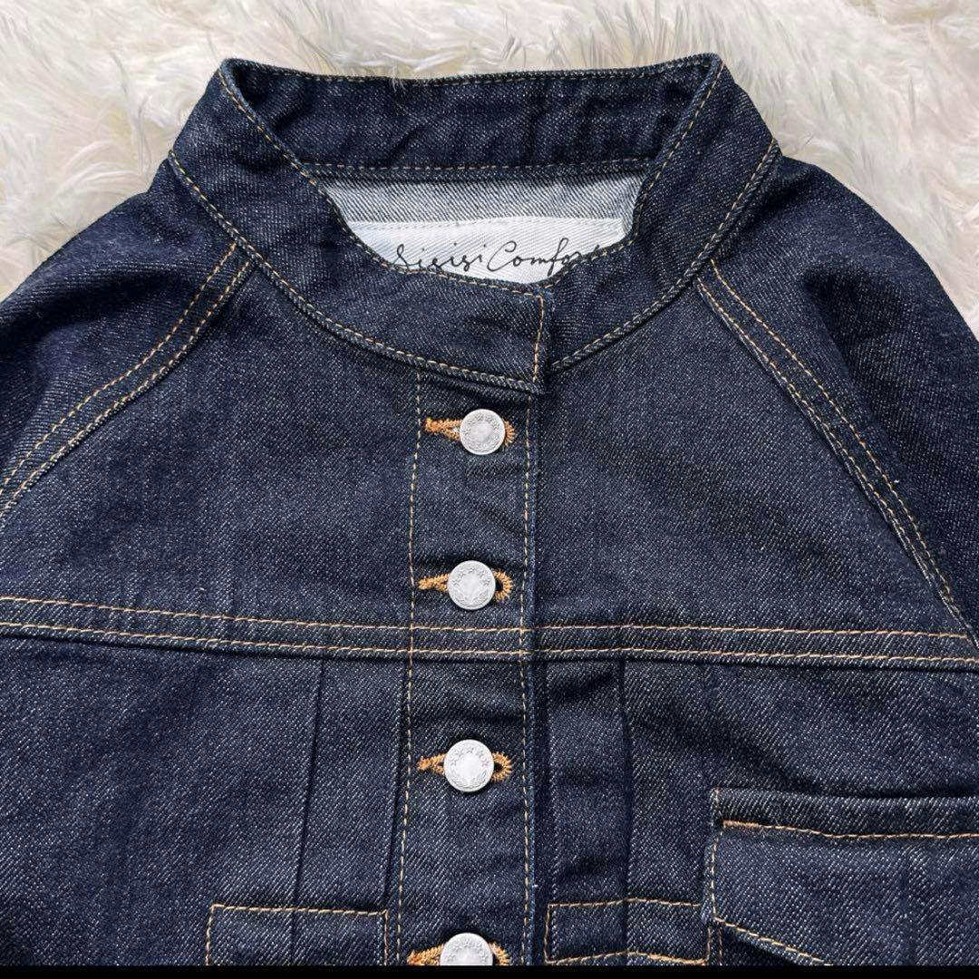美品✨️si-si-si comfort スタンドカラー デニムジャケット M