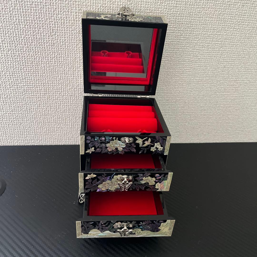 ❤︎韓国伝統工芸品❤︎ 螺鈿細工アクセサリーボックス