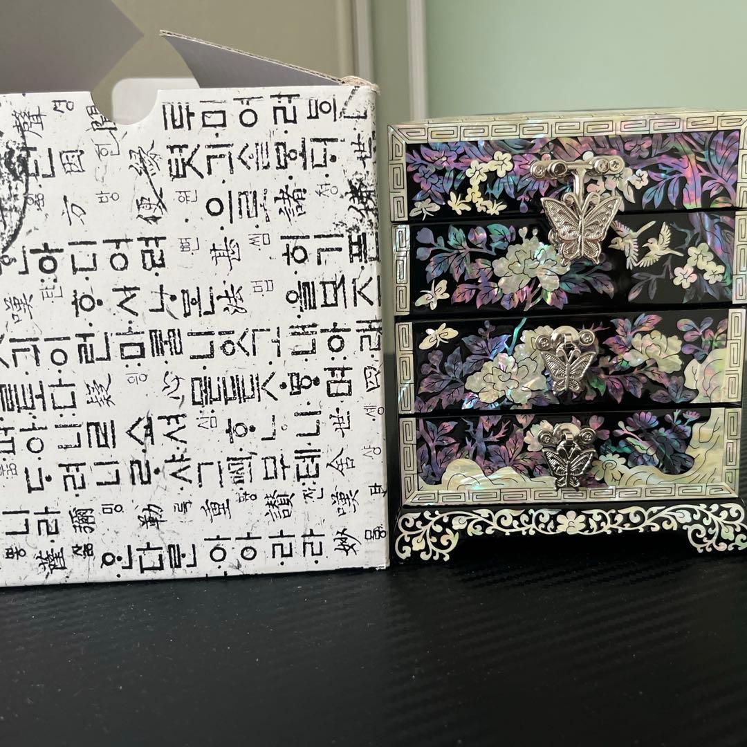 ❤︎韓国伝統工芸品❤︎ 螺鈿細工アクセサリーボックス