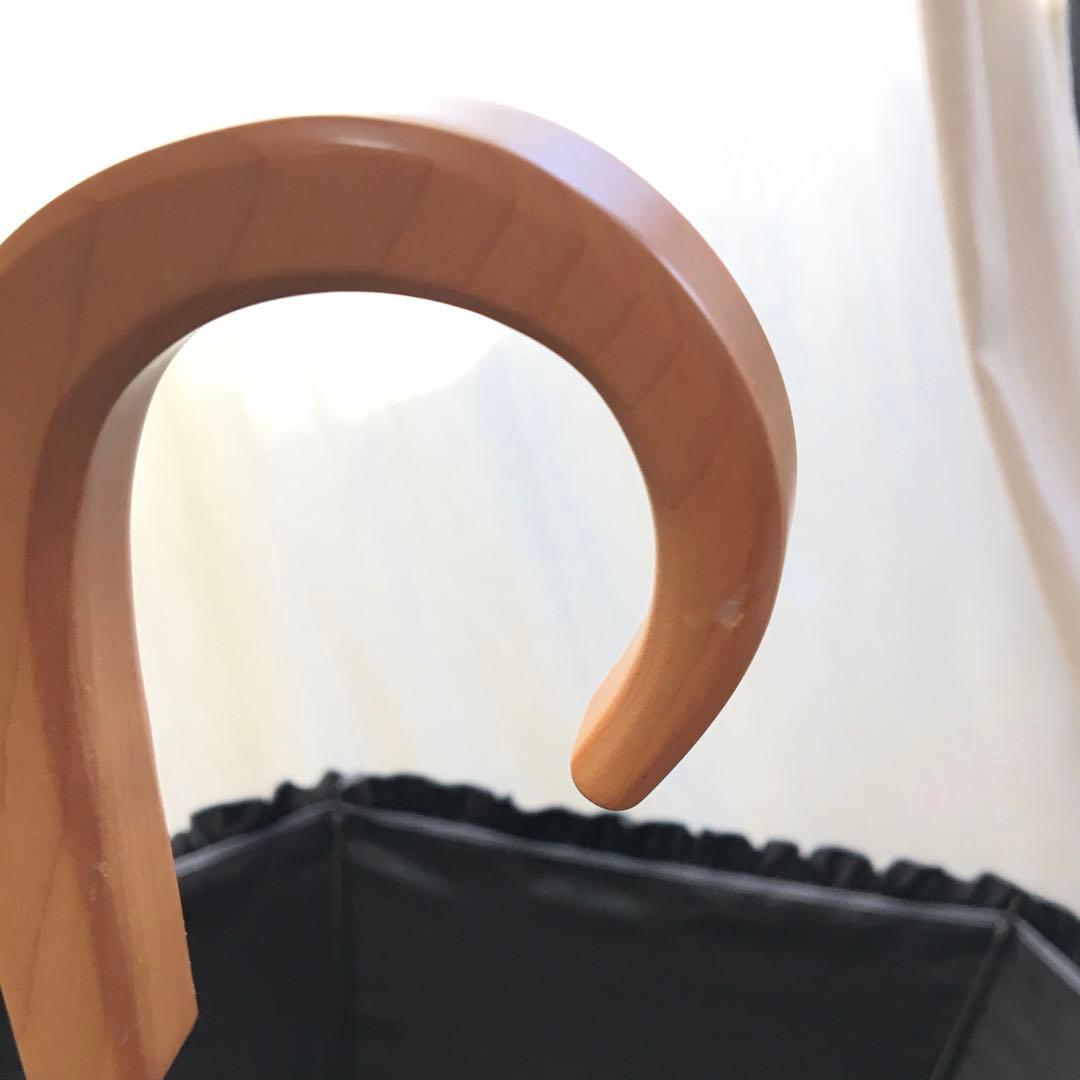 サンバリア100 日傘 Ｓサイズ　フリル　フロストブルー　木曲がり手元