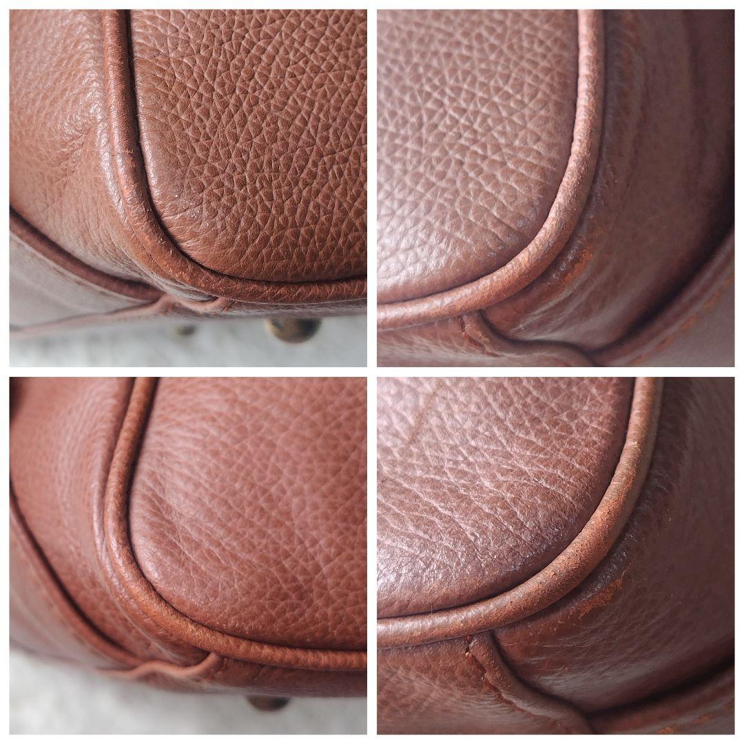 【希少/入手困難/廃盤品】モリタカバン レザー ボストンバッグ 2way 茶色