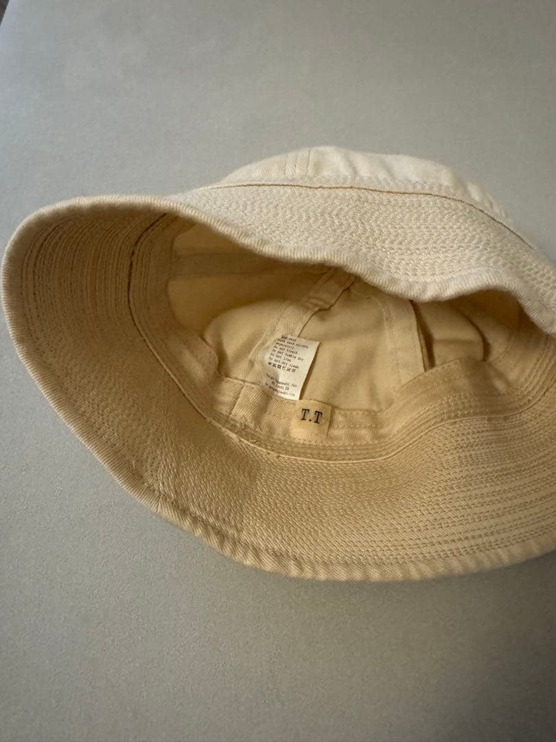 帽子 Taiga Takahashi US NAVAL HAT (IVORY)
