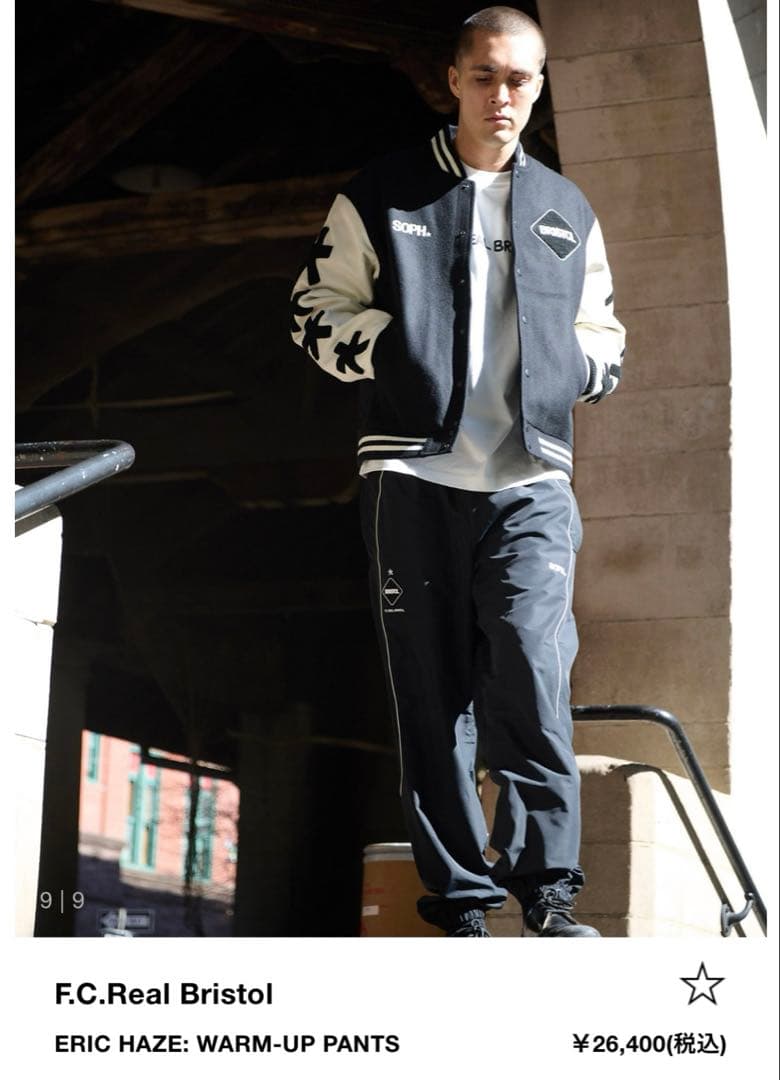 パンツ F.C.Real Bristol ERIC HAZE:WARM-UP PANTS