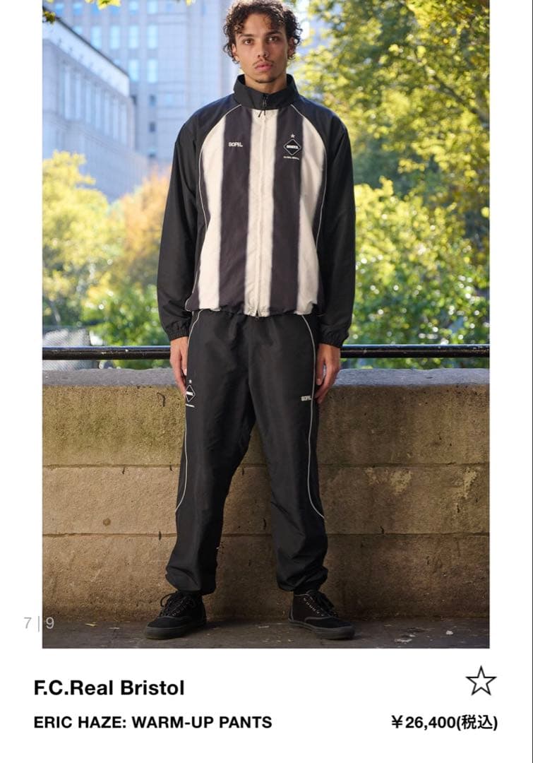 パンツ F.C.Real Bristol ERIC HAZE:WARM-UP PANTS